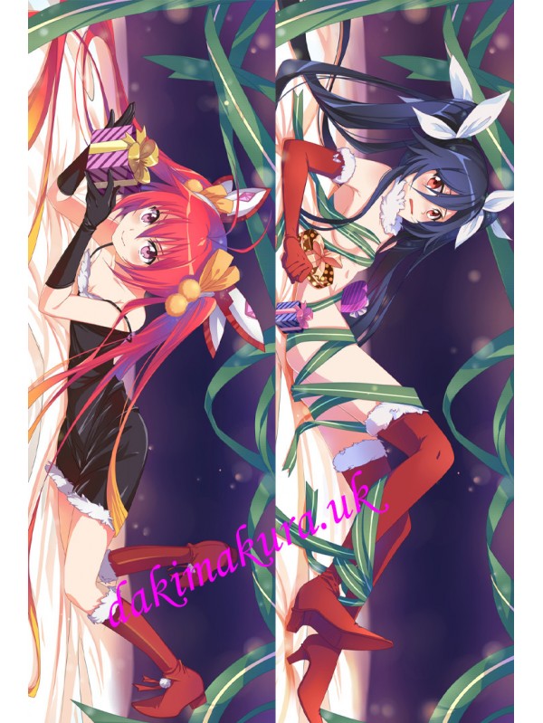 Blue Ponytail and Red Ponytail Sided Anime Dakimakura Japanese Pillow Cover