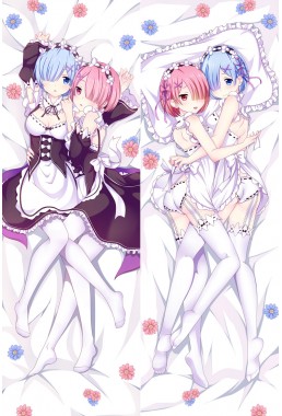 Rem and Ram - Re:Zero hug dakimakura girlfriend body pillow cover